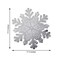 6 Silver 18" wide Snowflake Round Vinyl Placemats Wedding Party Decorations